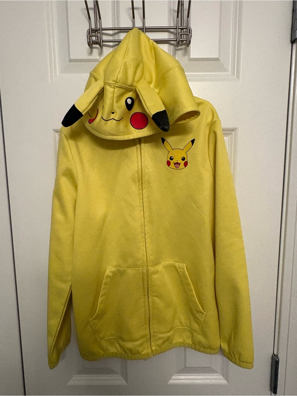 jumping beans Yellow Pikachu Face Hooded Zip-Up Sweatshirt